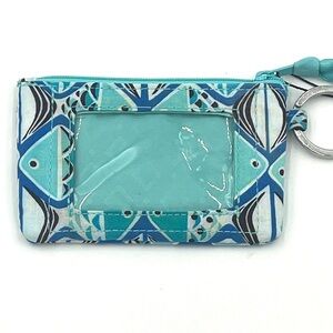 NWT Vera Bradley Go Fish Blue Zip ID Case